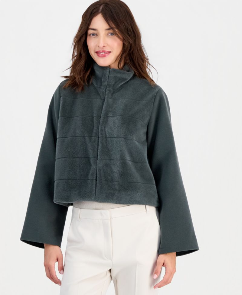 Women's Emmbalia Cropped Faux-Fur Jacket