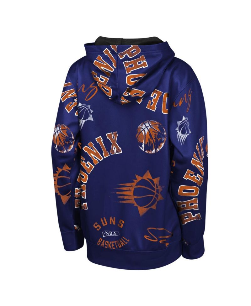 Big Boys and Girls Purple Phoenix Suns Moving Violation Hoodie