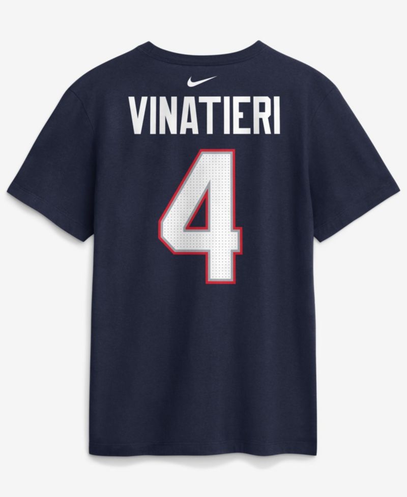 Men's New England Patriots Adam Vinatieri Crewneck T-Shirt