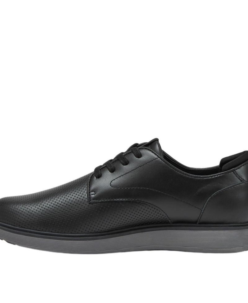 Men's Wide Width Leather Lace Up Derby Oxfords