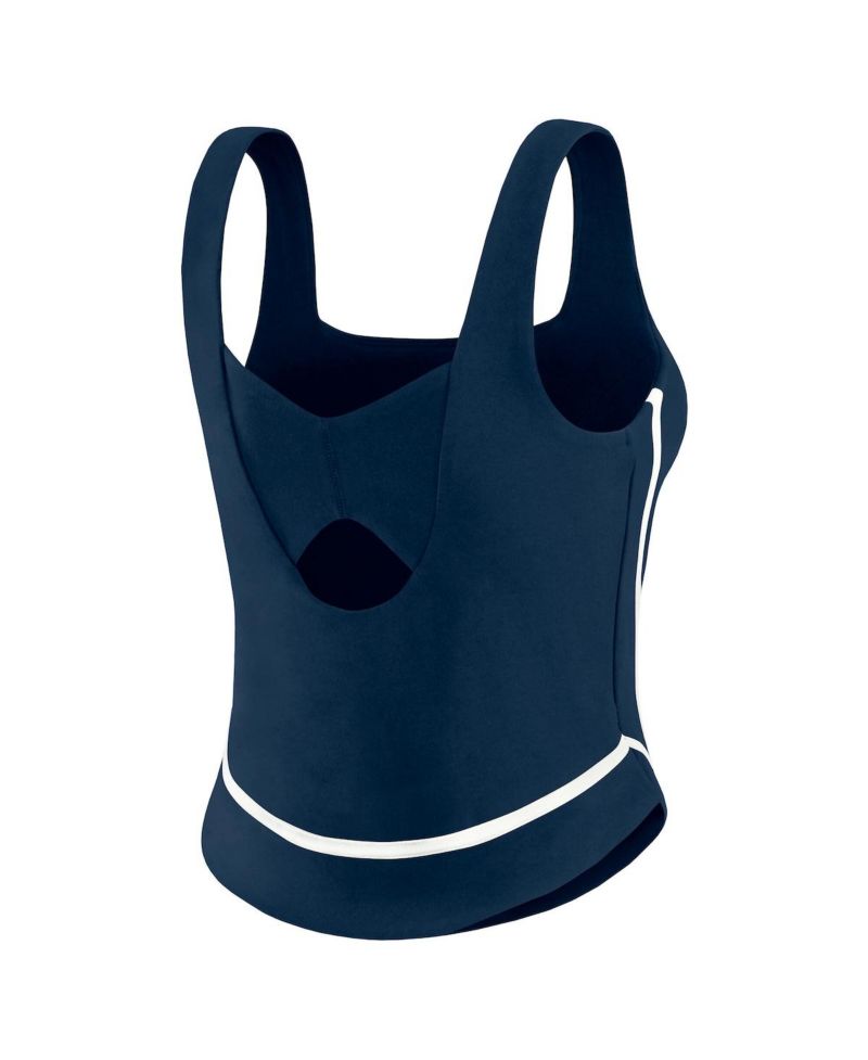 Women's Navy Houston Astros Square Neck Tank Top