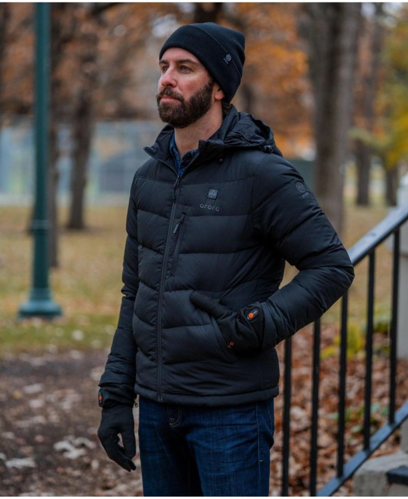 Men's 4-Zone Heated Down Jacket