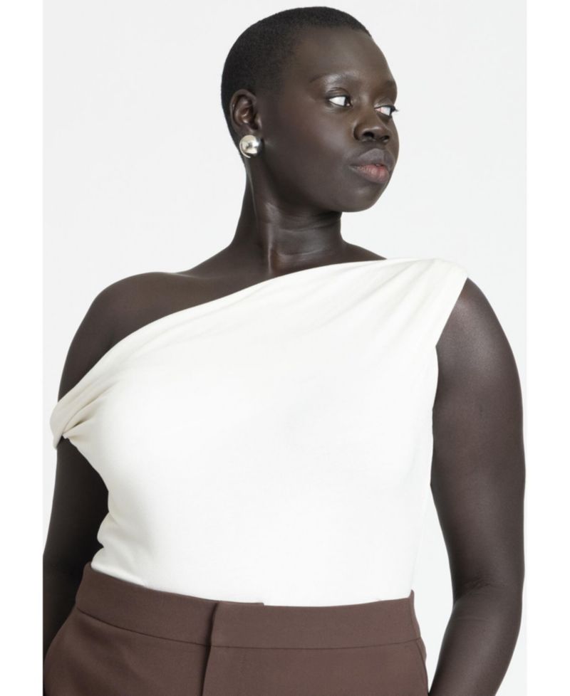Women's Asym Twist Sleeve Top