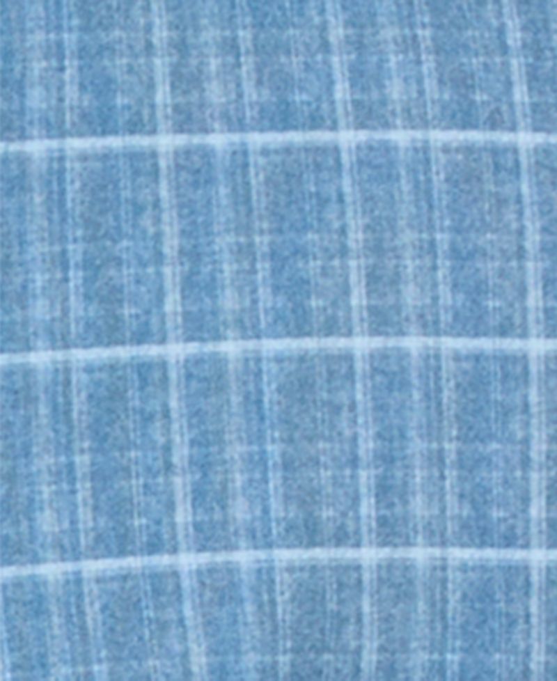 Men's Plaid Point Collar Classic-Fit Shirt