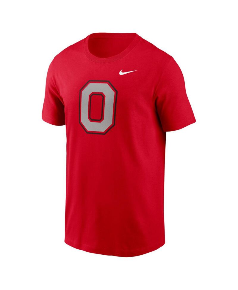 Men's Scarlet Ohio State Buckeyes Primetime Evergreen Alternate Logo T-Shirt