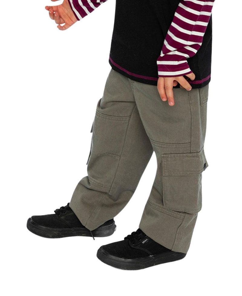 Little Boys Twill Pants with Cargo Pockets