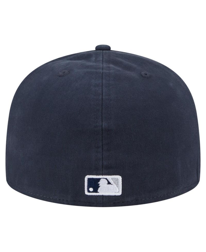 Men's Navy New York Yankees Championship Side Flag A-Frame 59FIFTY Fitted Hat