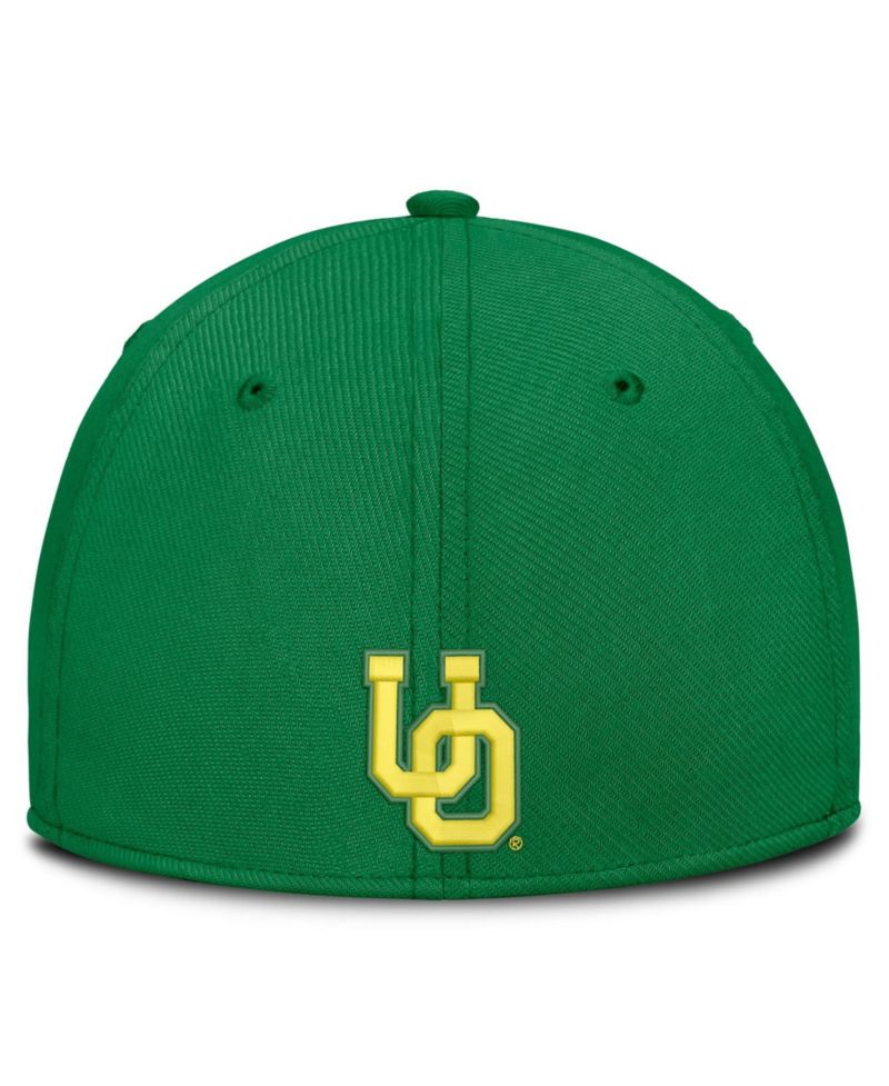 Men's Natural/Green Oregon Ducks Legacy Swooshflex Dri-FIT Hat