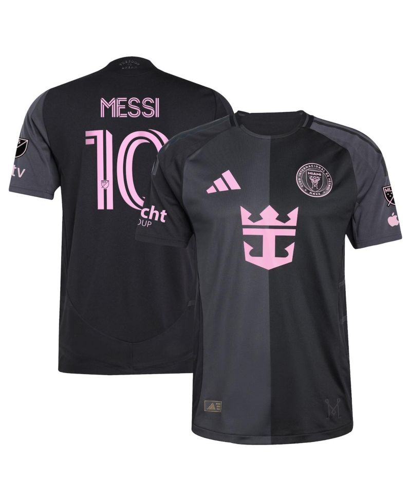 Men's Lionel Messi Black Inter Miami CF 2025 The Fortitude Kit Authentic Player Jersey