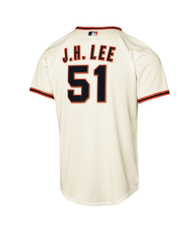 Big Boys and Girls Jung Hoo Lee Cream San Francisco Giants Home Replica Player Jersey