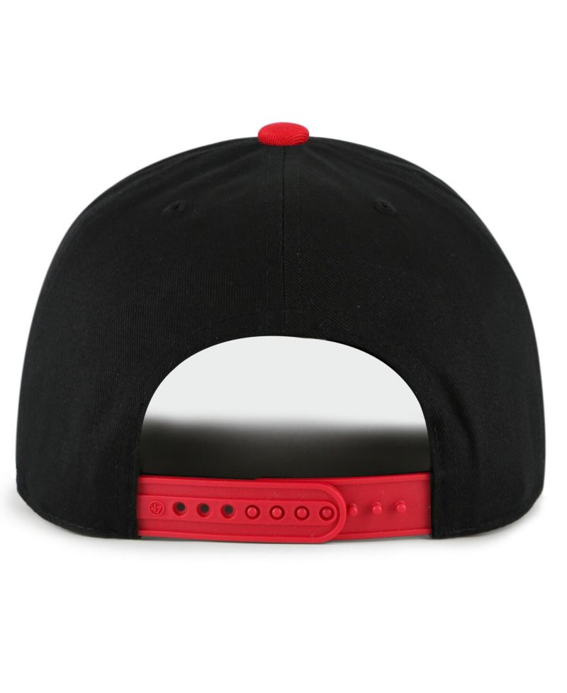 Men's Black/Red Atlanta Falcons Sundays Sure Shot Hitch Two-Tone Adjustable Hat