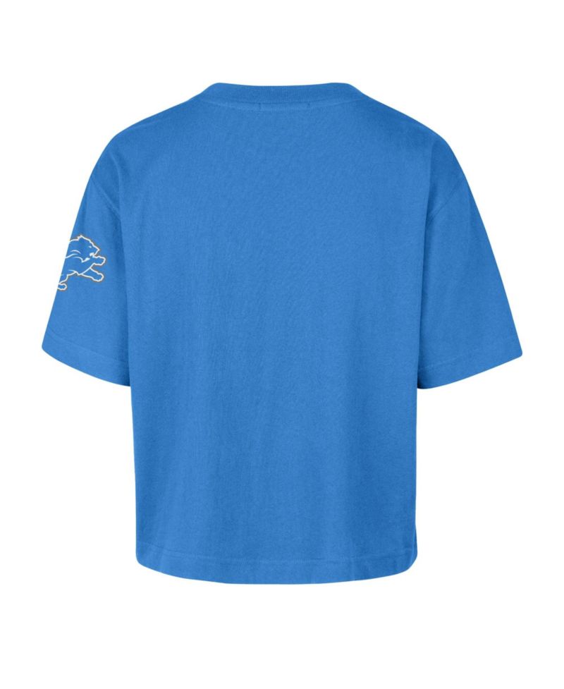 Women's Detroit Lions Call Out Reed City Short-Sleeve Cropped T-Shirt