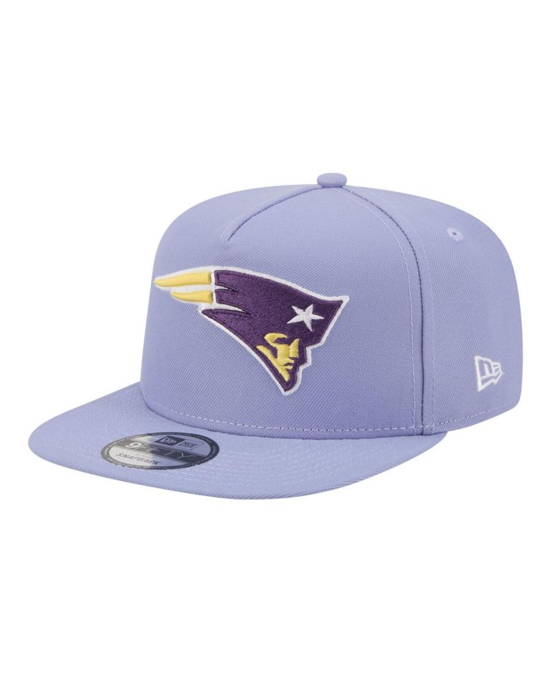 Men's Lavender New England Patriots Bloom A-Frame 9FIFTY Snapback Hat