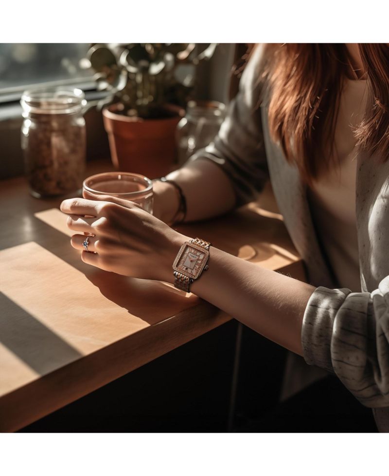 Original Women s VivreLuxe Crystal-Accented Stainless Steel Bracelet Watch, 34mm