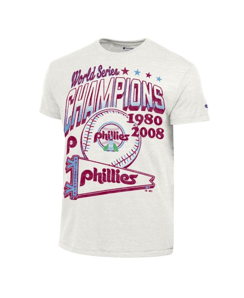 Men's White Philadelphia Phillies Winning Tradition Cooperstown Tri-Blend T-Shirt