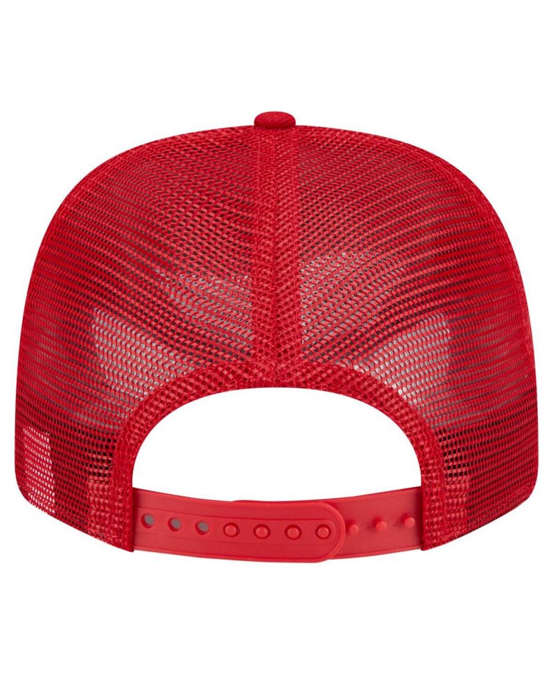 Men's Red Los Angeles Angels Flag 9SEVENTY Stretch-Snap Hat