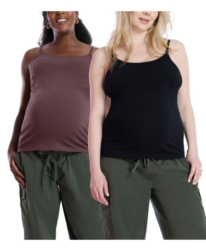 Women's Motherhood Clip Down Nursing Tank Top Cami
