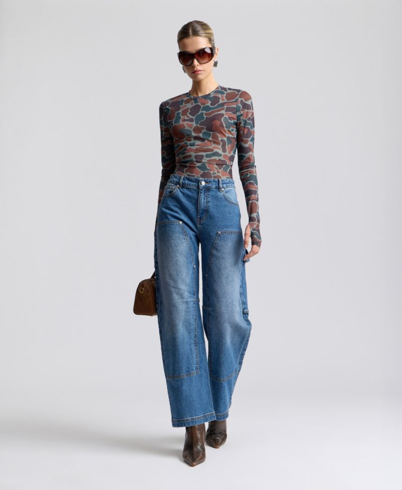 Women's Mid-Rise Barrel Jeans
