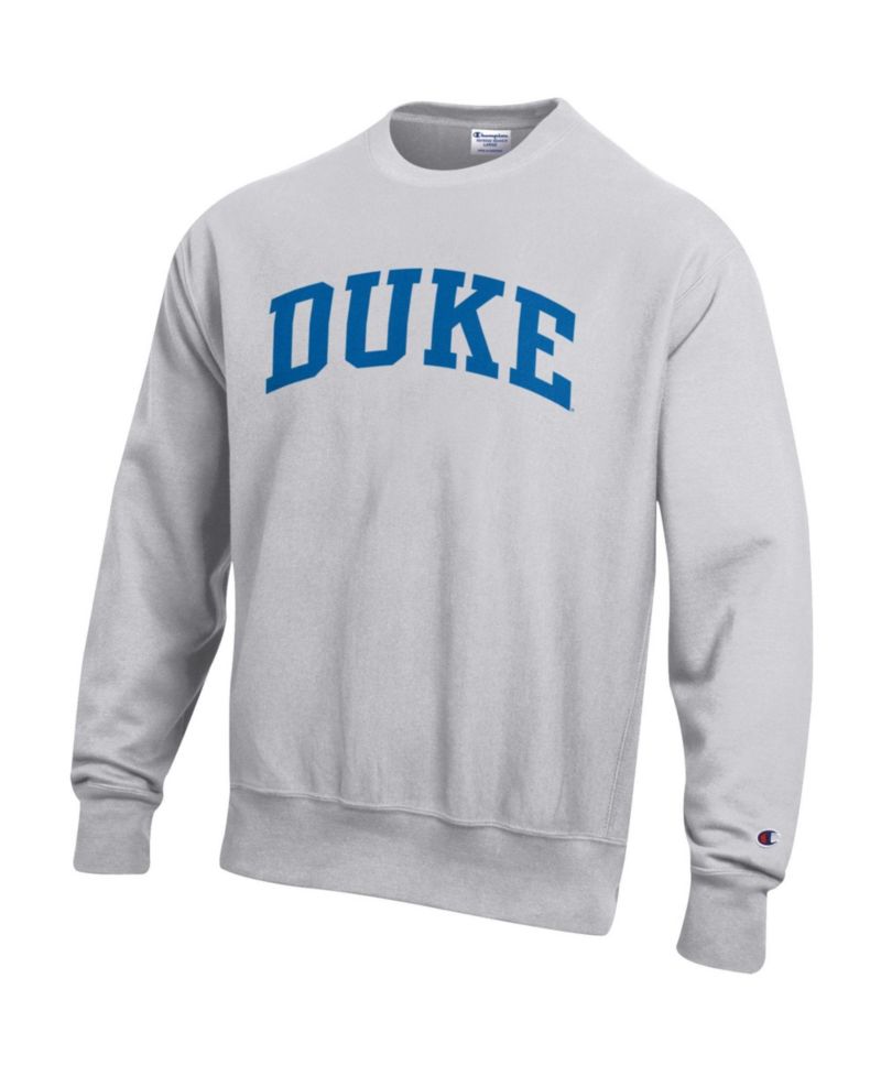 Men's Gray Duke Blue Devils Reverse Weave Fleece Sweatshirt