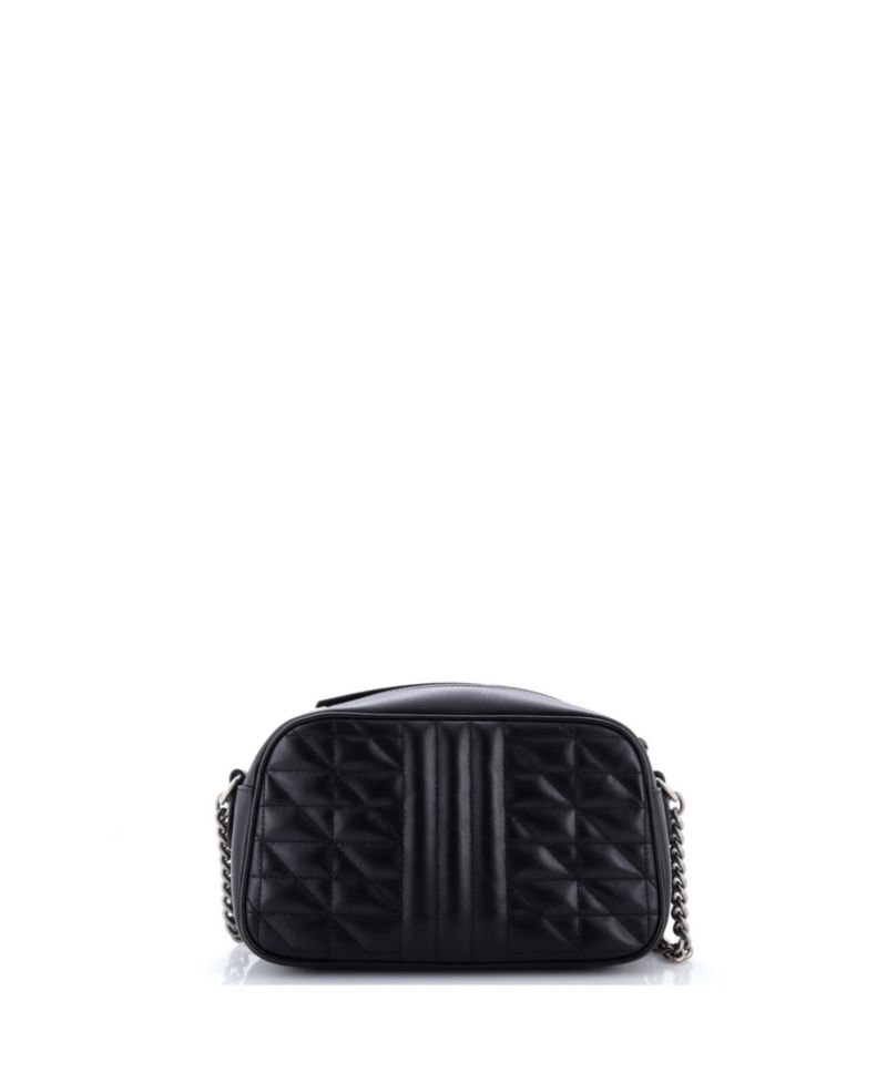 GG Marmont Mixed-Matelasse Leather Crossbody Shoulder Bag, 9"W x 5.5"H x 3"D