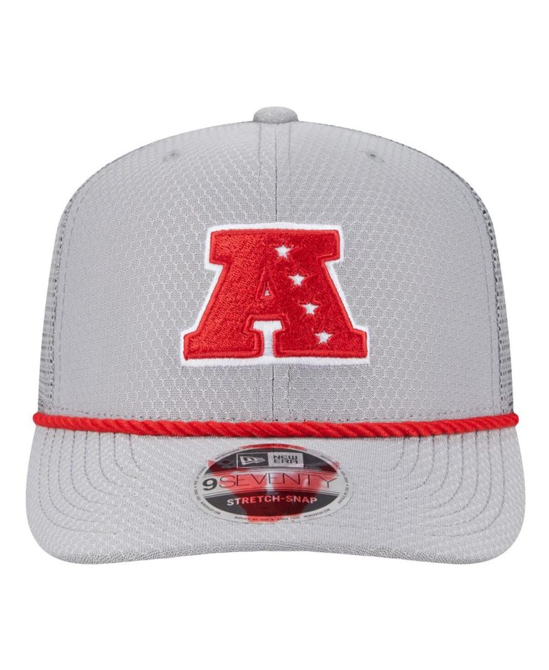 Men's Gray Kansas City Chiefs 2025 Pro Bowl 9SEVENTY Stretch-Snap Hat