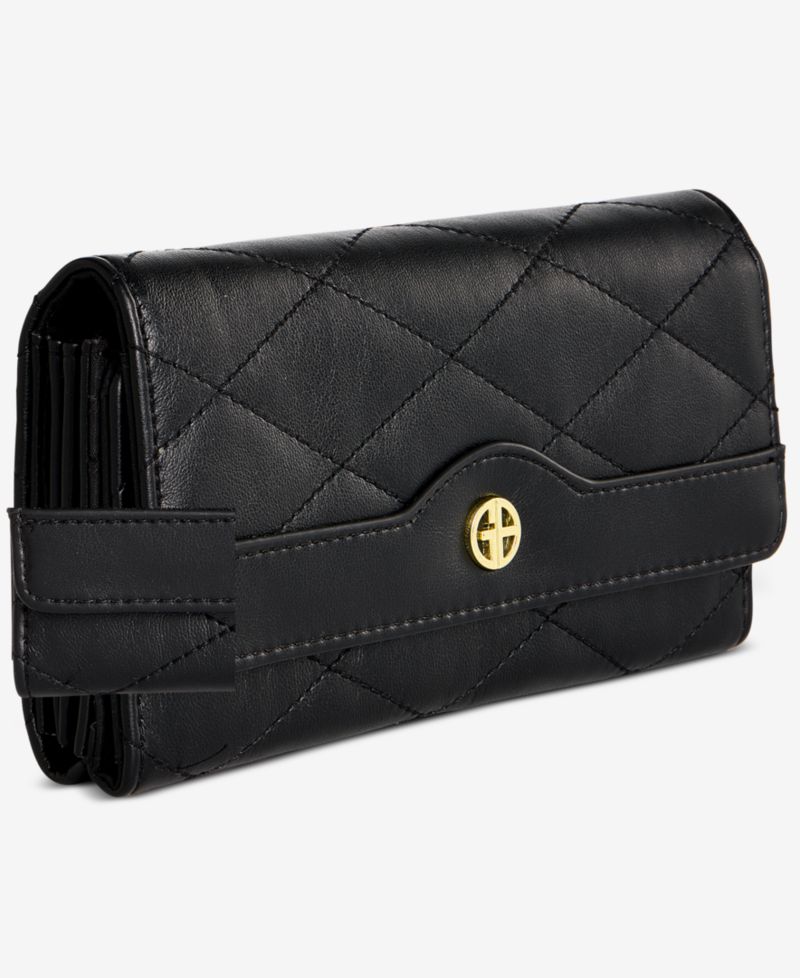 Quilted Receipt Manager Wallet
