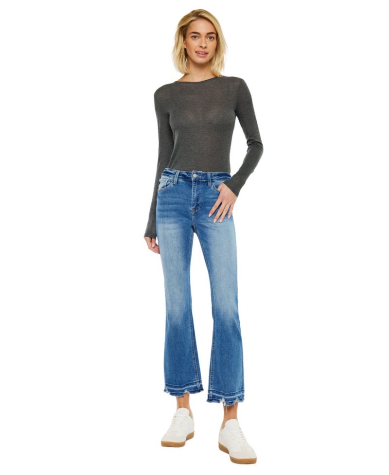 Women's Volumina High Rise Crop Bootcut Jeans