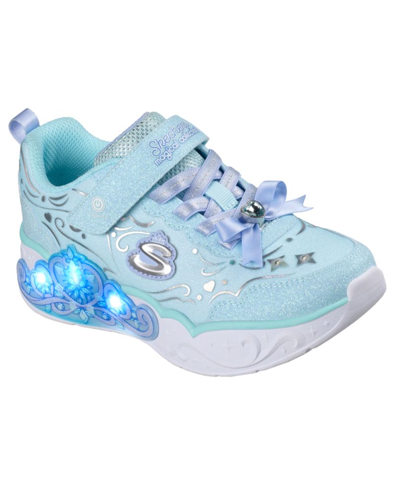 Little Girls' S Lights: Princess Steps Fastening Strap Light-Up Lifestyle Sneakers from Finish Line
