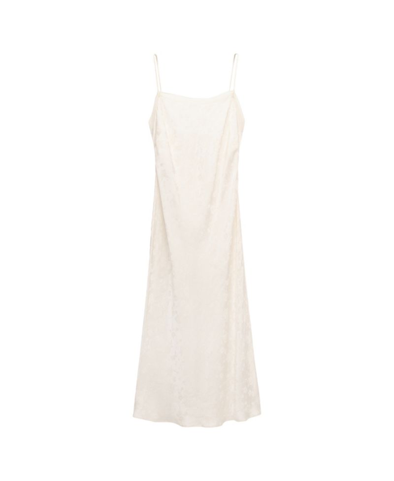 Women's Selection Floral Jacquard Slip Dress
