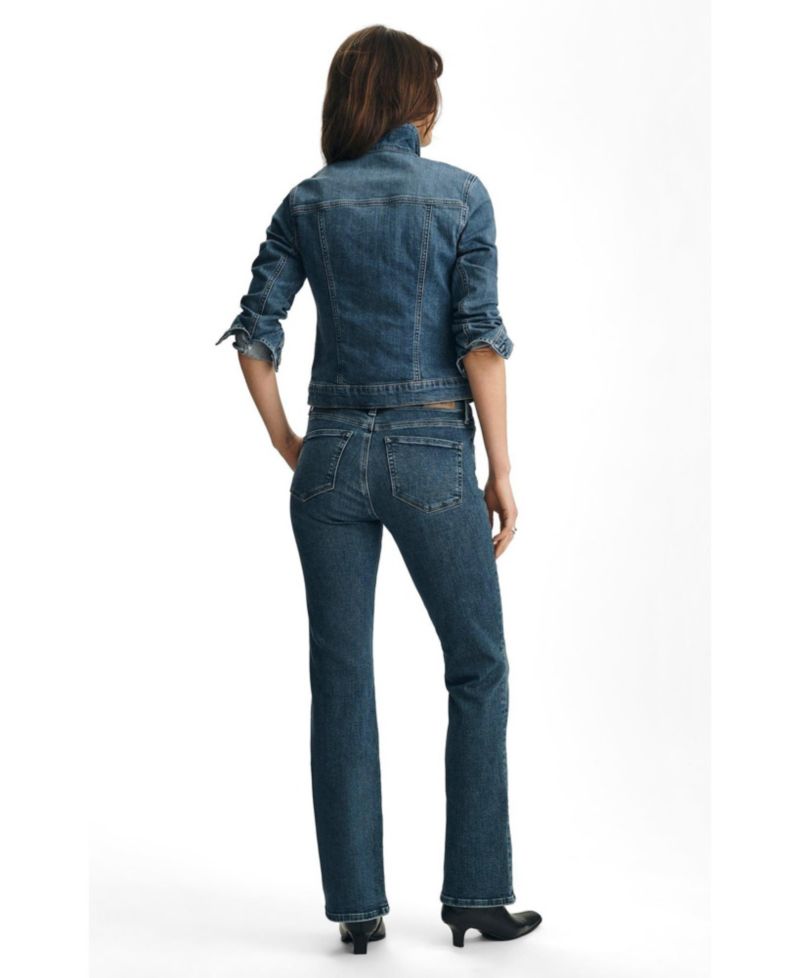 Women's Molly Mid Rise Bootcut Bootcut In Dark Brushed Flex Blue