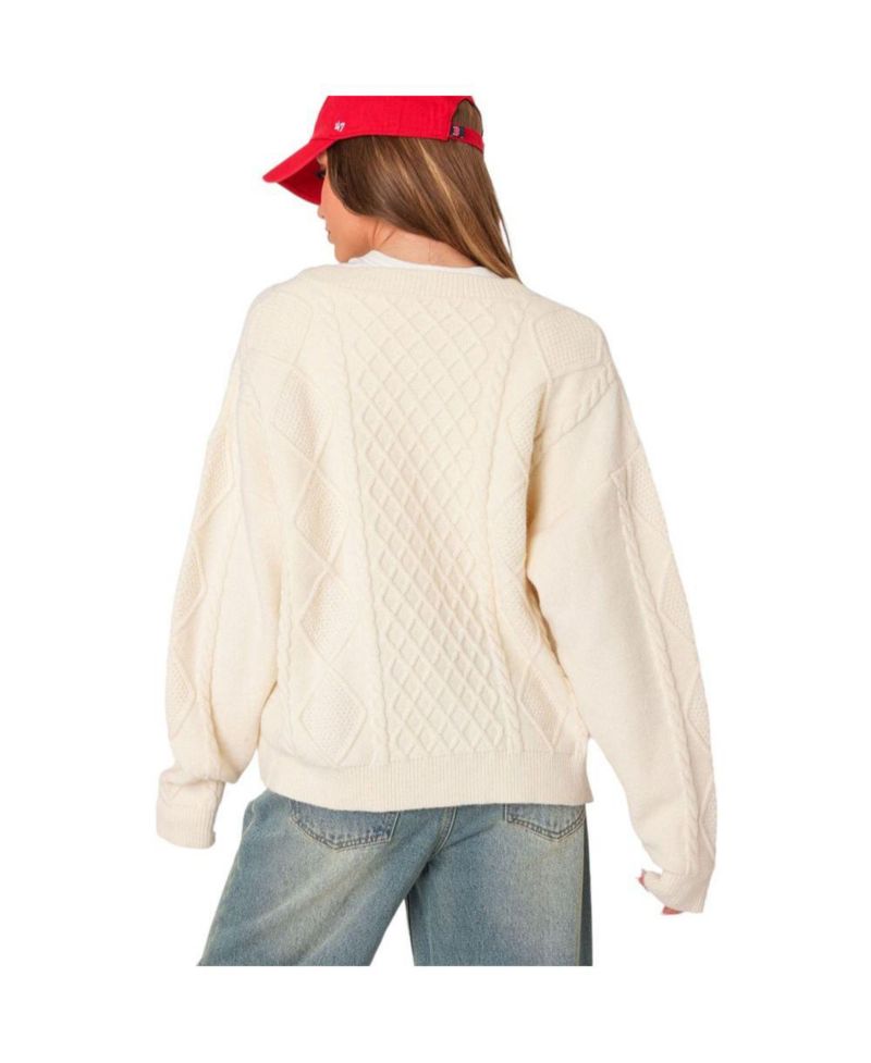 Women's Rory oversized cable knit cardigan