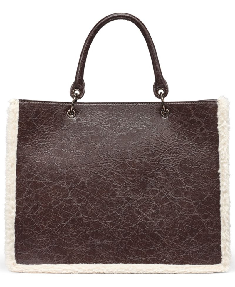 Kieran Medium Sherpa Tote Handbag