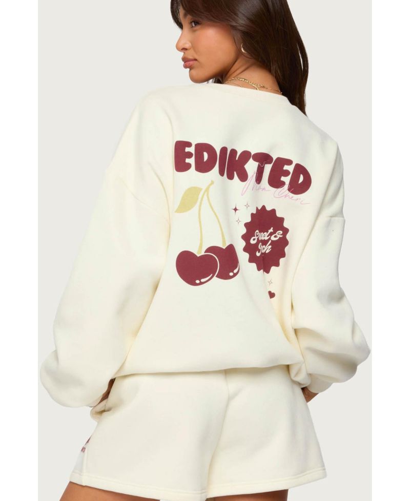 Womens Cherry Babe Sweatshirt