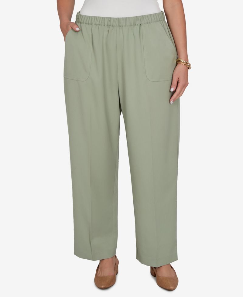 Plus Size Sage Twill Short-Length Pants