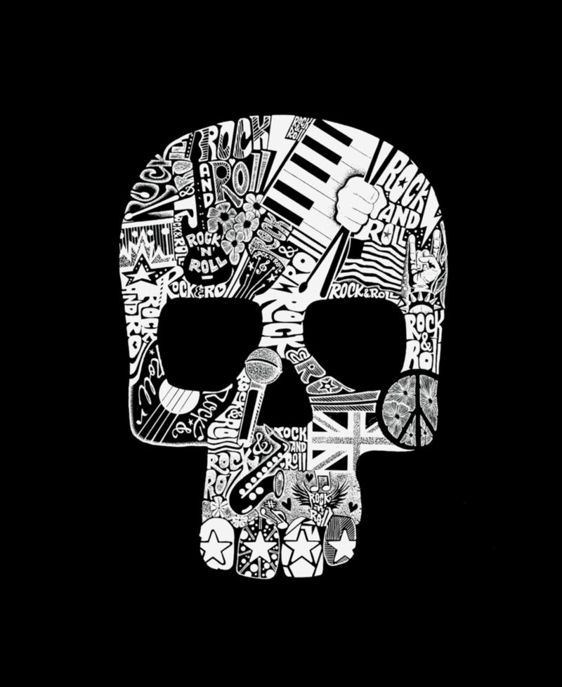 Men's Skull Music Collage Tank Top