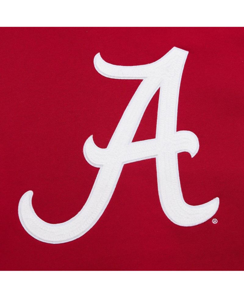 Men's Crimson Alabama Crimson Tide Chainstitch Fleece Pullover Hoodie