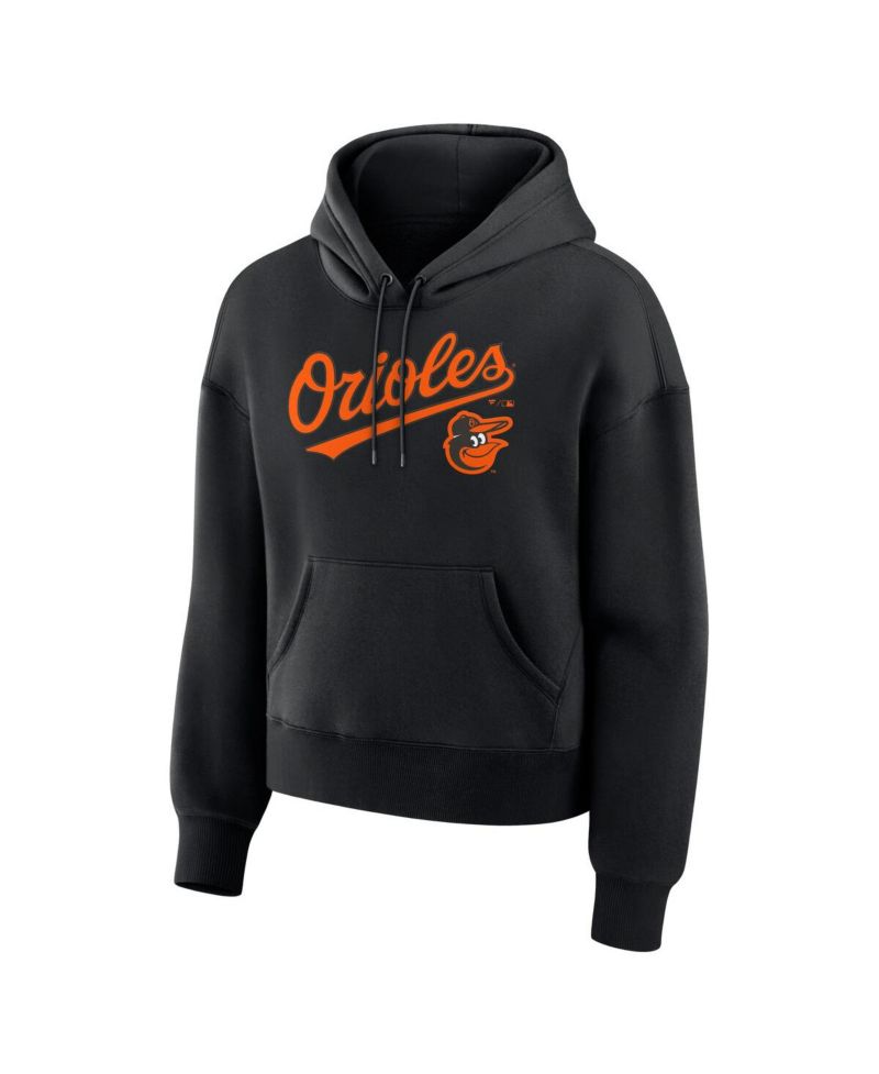 Women's Black Baltimore Orioles Lockup Legacy Fleece Hoodie