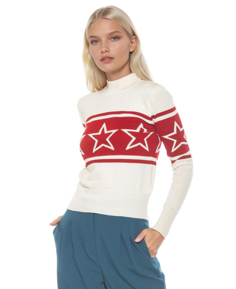 Women's Lisa Star Mock Neck Sweater