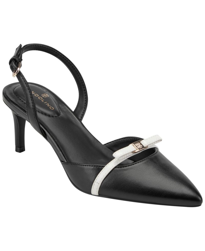 Women's Pracen Bow Slingback Kitten Heel Pumps