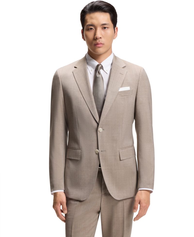 Men's Virgin Wool Two-Piece Slim-Fit Suit