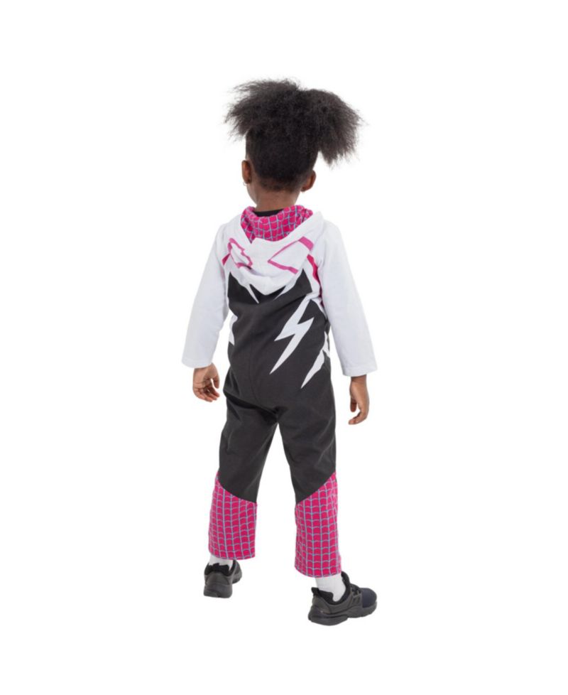 Baby Girls (0M-24M) Spider-Gwen Zip Up Cosplay Coverall