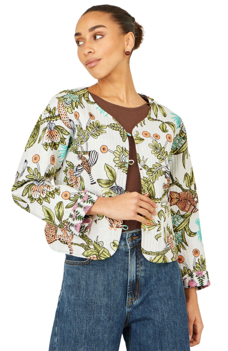 Women's Print Reversible Cotton Jacket