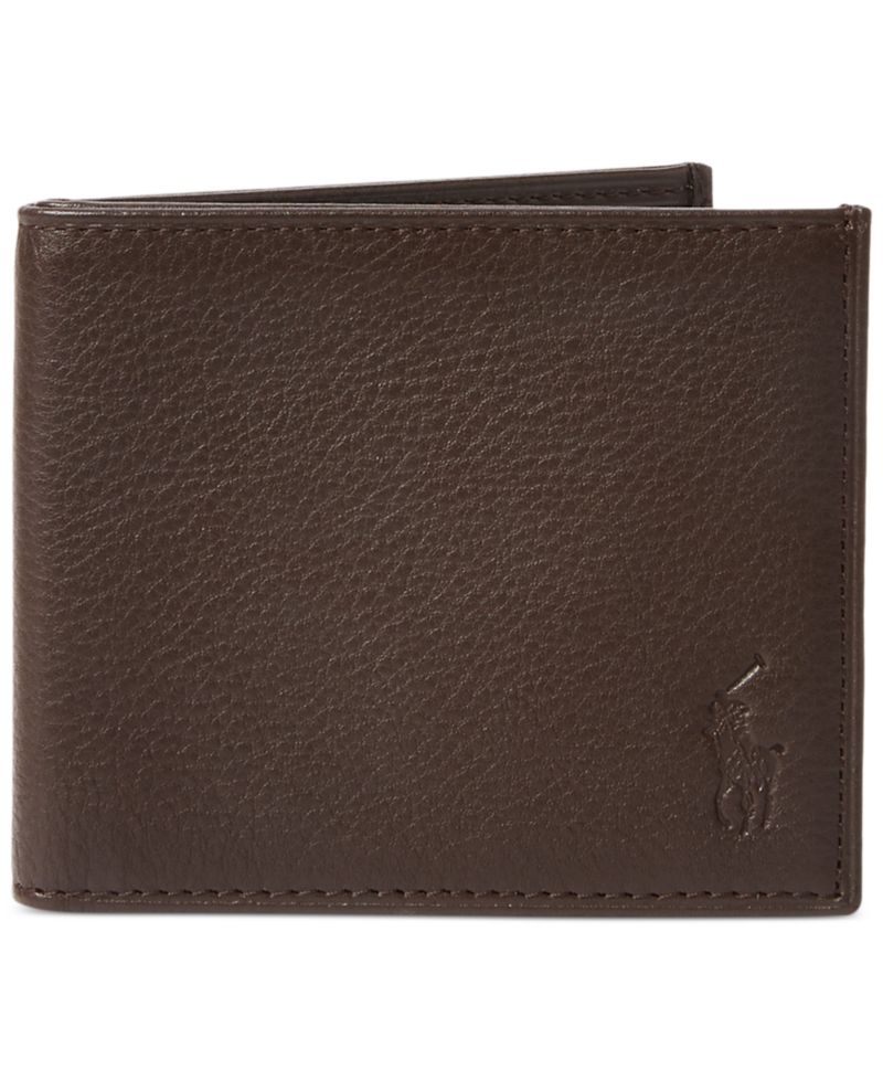 Men's Pebbled Leather Billfold