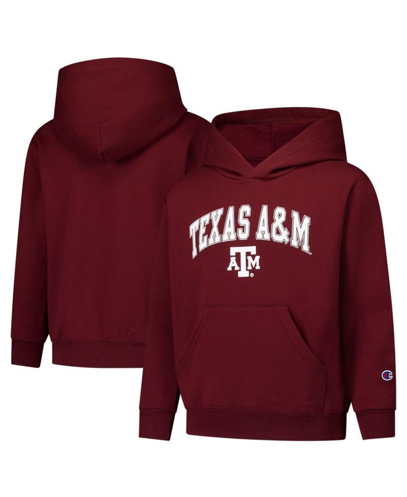 Big Boys and Girls Maroon Texas A&M Aggies Campus Pullover Hoodie