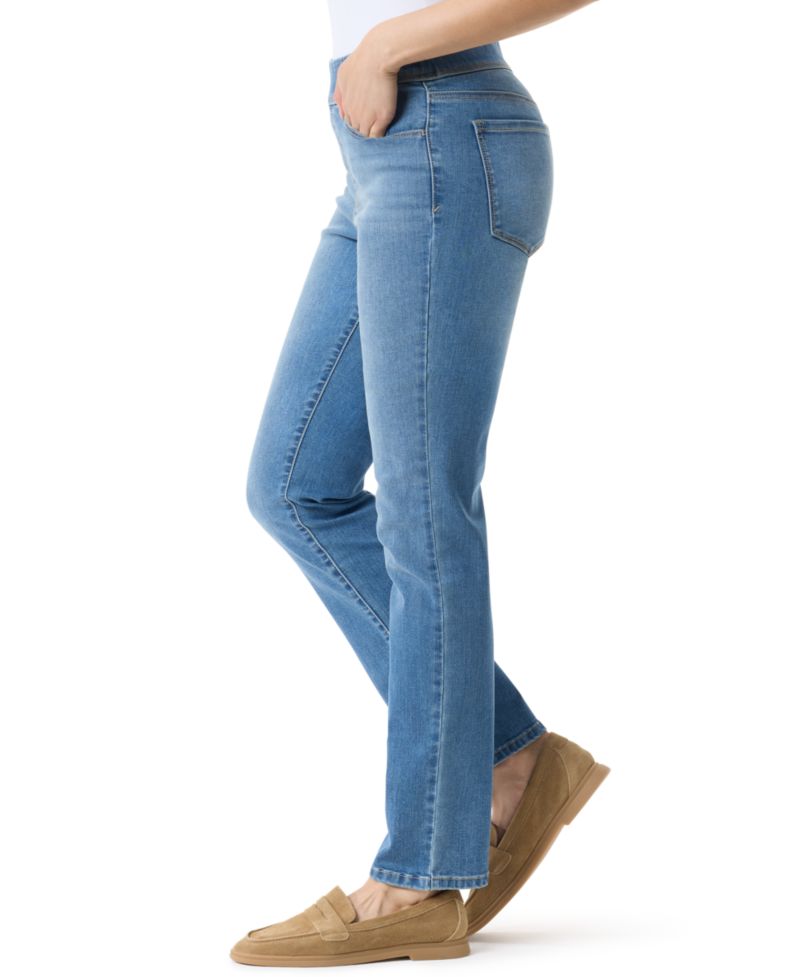 Women's Amanda High-Rise Straight Pull-On Jeans