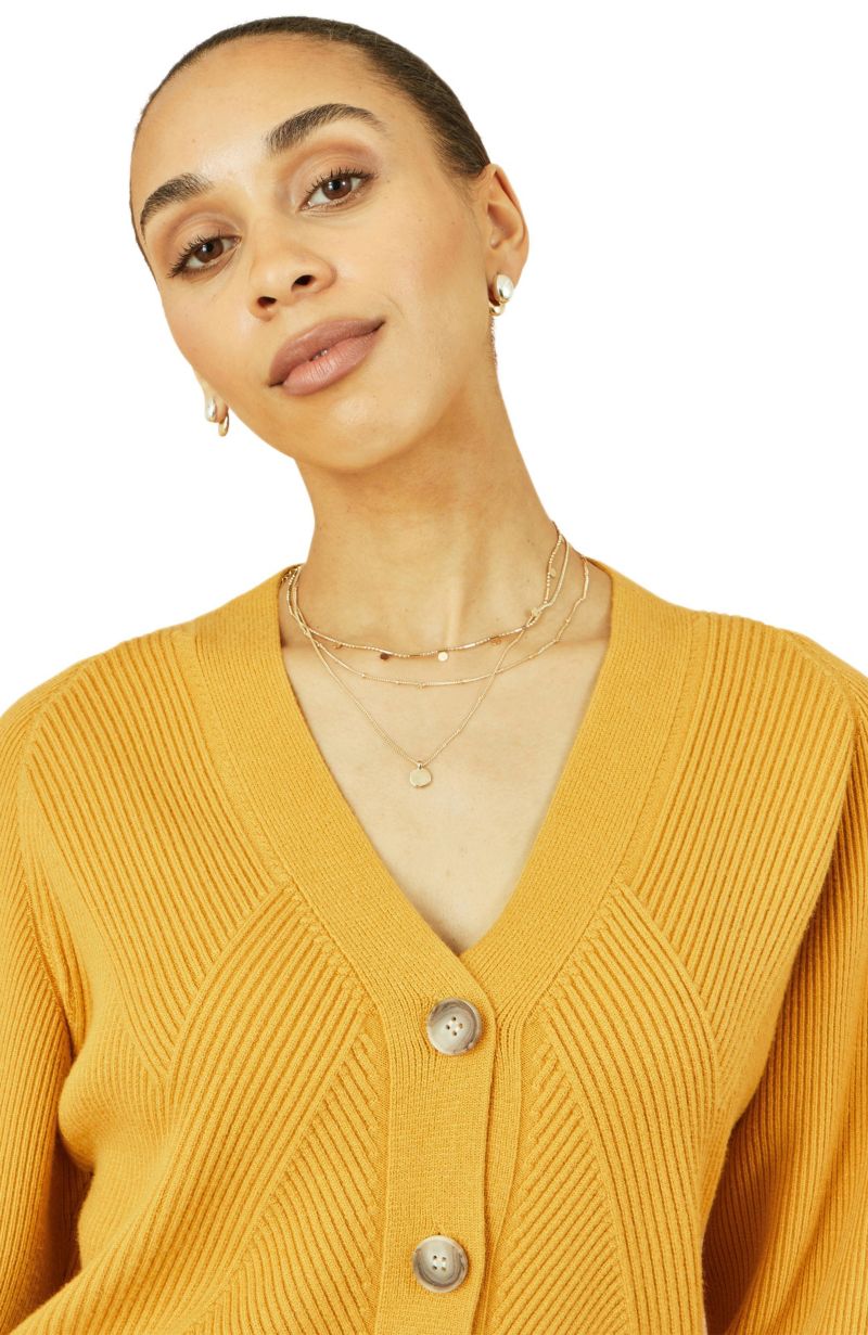 Women's Knitted Stitch Detail Cardigan
