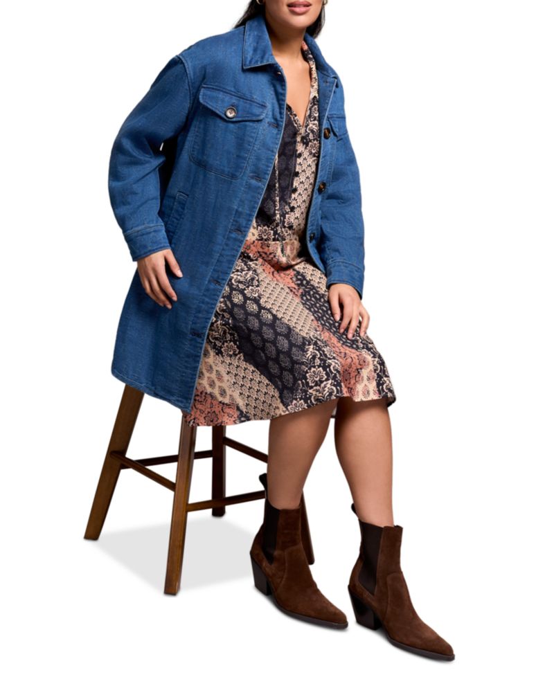 Women's Quilted Cotton Button Front Jacket