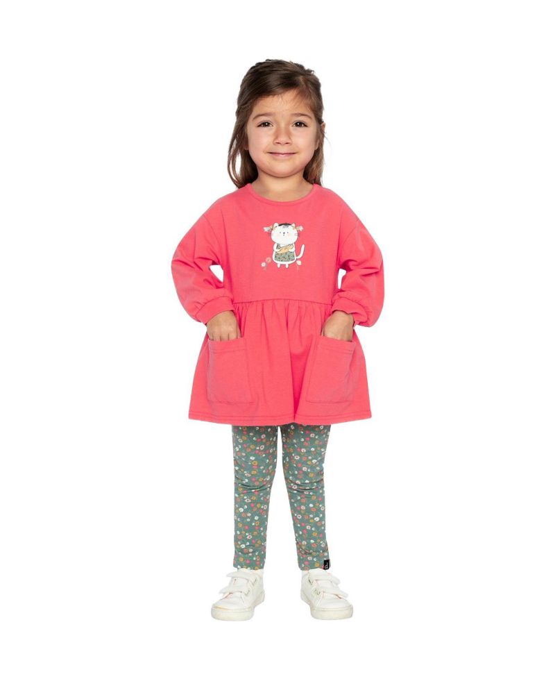 Little and Big Girl 6-8 Cotton Tunic
