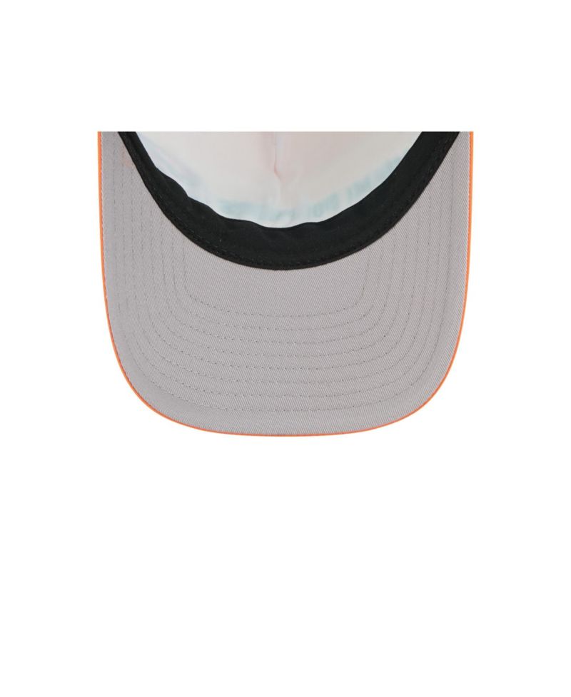 Men's Orange Miami Dolphins Linear A-Frame 9FORTY Adjustable Hat