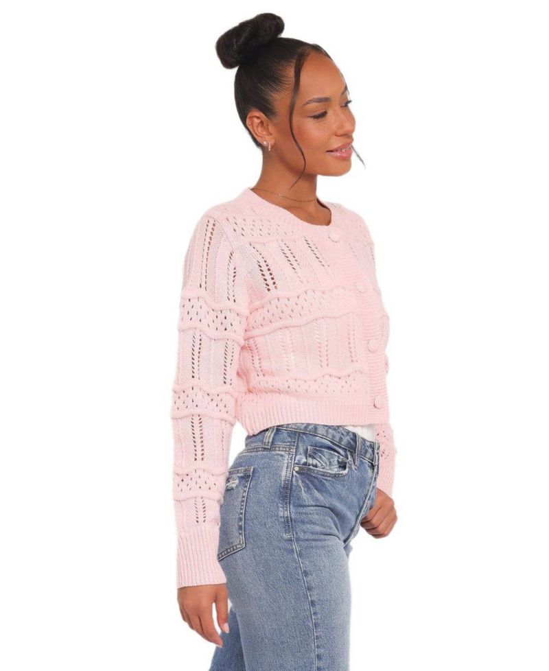 Women's Aidy Crop Button Front Cardigan